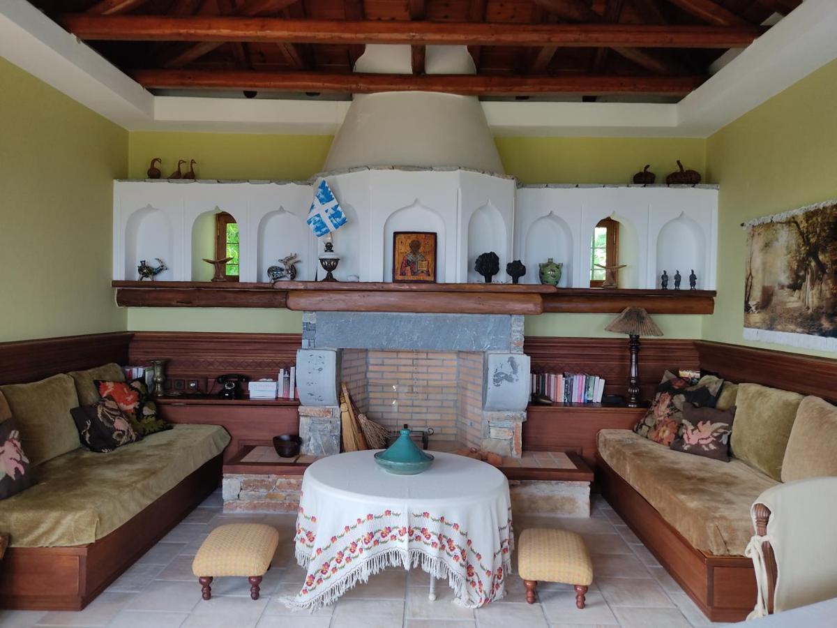 Cozy Blue Stone House With A Great Sea View. Vila Tsagarada Exterior foto